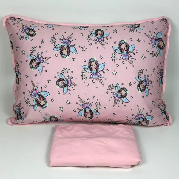 Jogo de Cama Solteiro 2 Pçs Malha Fada que Brilha no Escuro