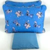 Jogo de Cama 3 Peças Malha Stitch Azul