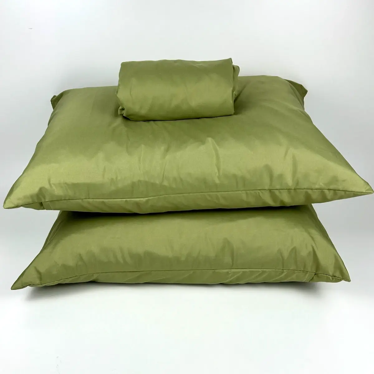 Jogo de Cama Queen 3 Pçs Micropercal 200 fios Verde Oliva