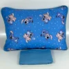 Jogo de Cama Solteiro 2 Peças Malha Stitch Azul