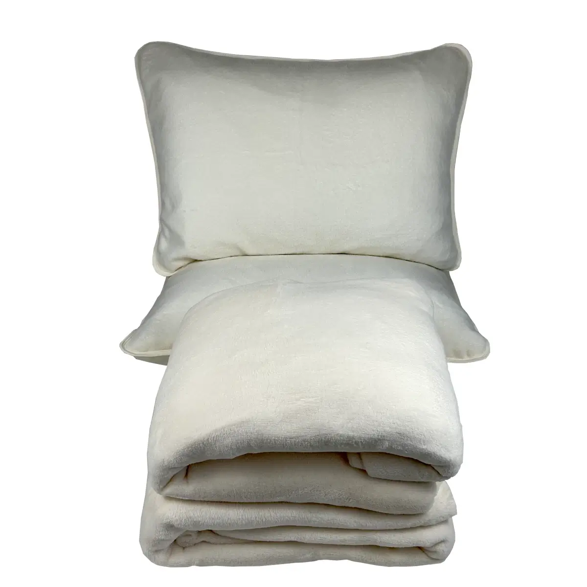 Jogo de Cama Queen 4 Peças Plush Liso Branco – Colloda