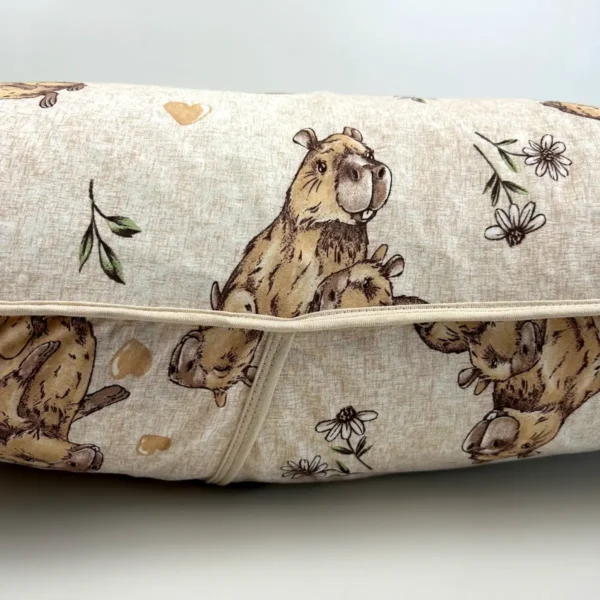 Par de Fronha de Malha Capivara in Love Bege - 3
