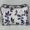 Par de Fronha de Malha Folhagens Roxo