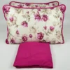 Jogo de Cama 3 Peças Malha Floral Rosa Pink