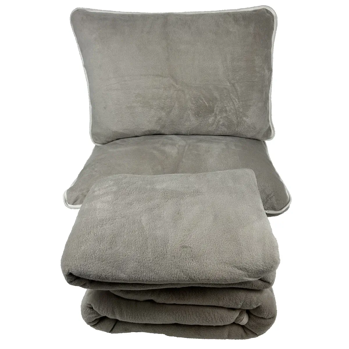 Jogo de Cama Casal 4 Peças Plush Cinza – Colloda