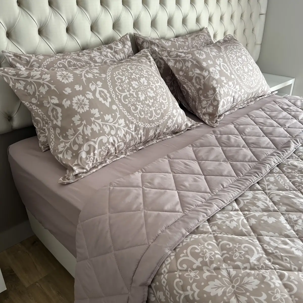 Cobreleito King de Micropercal 200 Fios Marrom Mocca – Colloda