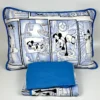 Jogo de Cama Solteiro 3 Peças Malha Mickey Azul Claro