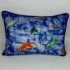 Fronha de Malha Dinossauros Azul Jeans