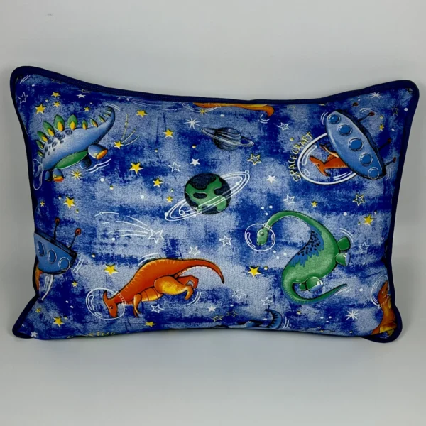 Fronha de Malha Dinossauros Azul Jeans
