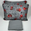 Jogo de Cama 3 Peças Malha Homem Aranha Cinza