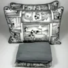Jogo de Cama 4 Peças Malha Mickey Vintage Cinza