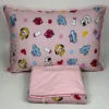 Jogo de Cama Solteiro 3 Peças Malha Baby Sleep Rosa Bebê