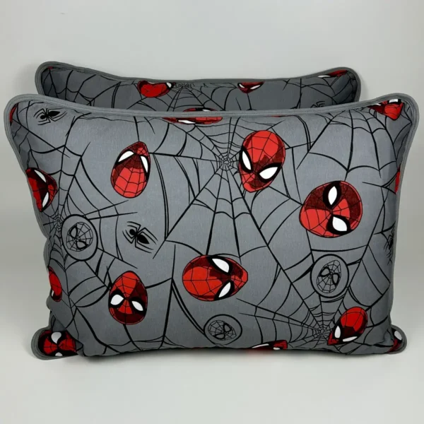 Par de Fronhas de Malha Homem Aranha Cinza