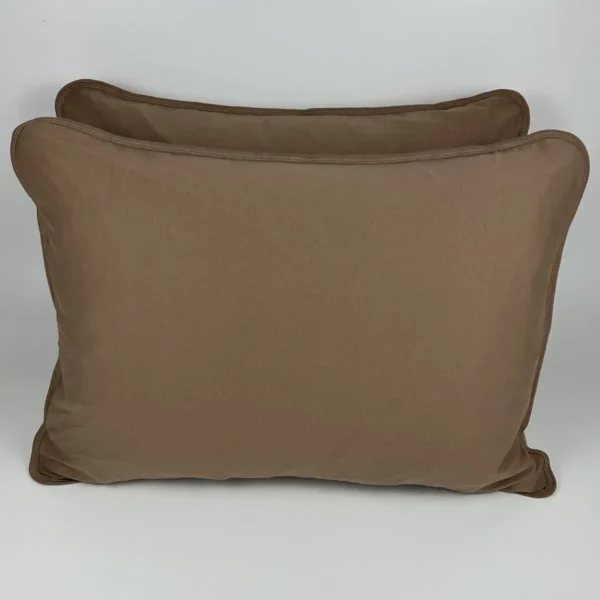 Par de Fronhas de Malha Liso Marrom