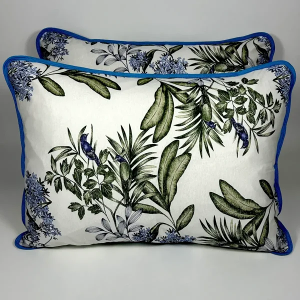 Par de Fronhas de Malha Tropical Azul Royal