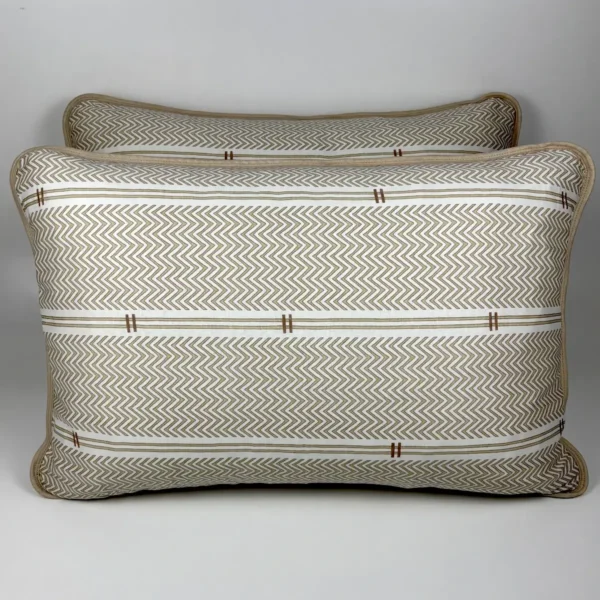 Par de Fronhas de Malha Horizonte Natural Bege