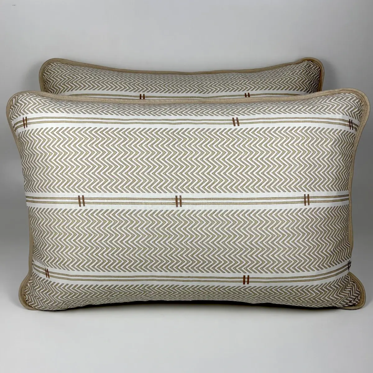 Par de Fronhas Malha Horizonte Natural Bege – Colloda