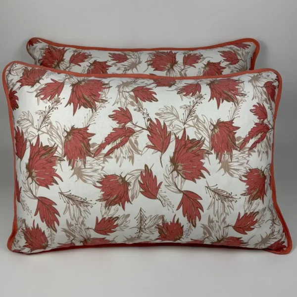 Par de Fronhas de Malha Outono Terra Salmão