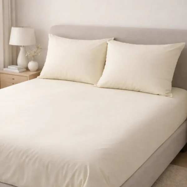 Jogo de Cama 3 Peças Micropercal 200 Fios Champagne