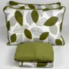 Jogo de Cama 4 Peças Malha Folhas Verde Oliva