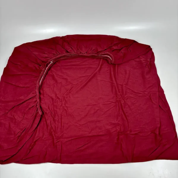 Lençol de Malha com Elástico Bordô-2