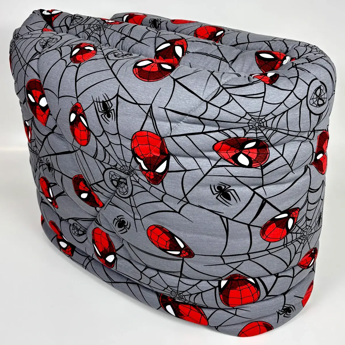 Edredom Casal de Malha Homem Aranha Cinza – Colloda