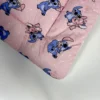 Edredom de Malha Stitch Rosa Bebê - Detalhe da Costura