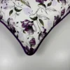 Par de Fronha de Malha Floral Violeta - Detahe do viés