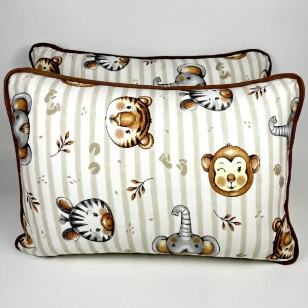 Par de Fronha de Malha Safari Baby Marrom