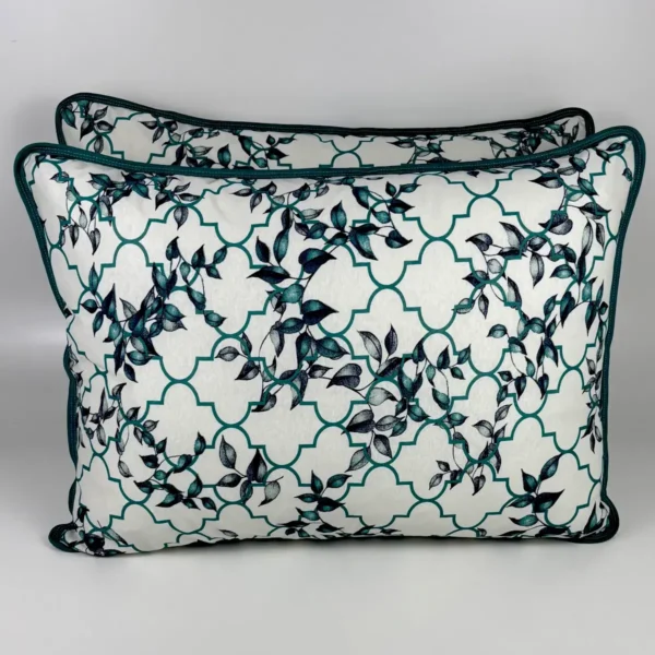 Par de Fronha de Malha Treliça Imperial Verde Erva