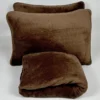 Jogo de Cama 3 Peças Plush Liso Marrom - 2