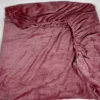 Lençol de Plush com Elástico Rosa Antigo - 2