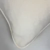 Par de Fronha de Plush Liso Creme - Detalhe do Viés