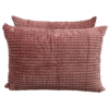 Par de Fronha de Plush Liso Rosa Antigo