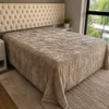 Coberdrom de Plush Queen Cinza Suave Luxo Cobertor Premium - 3
