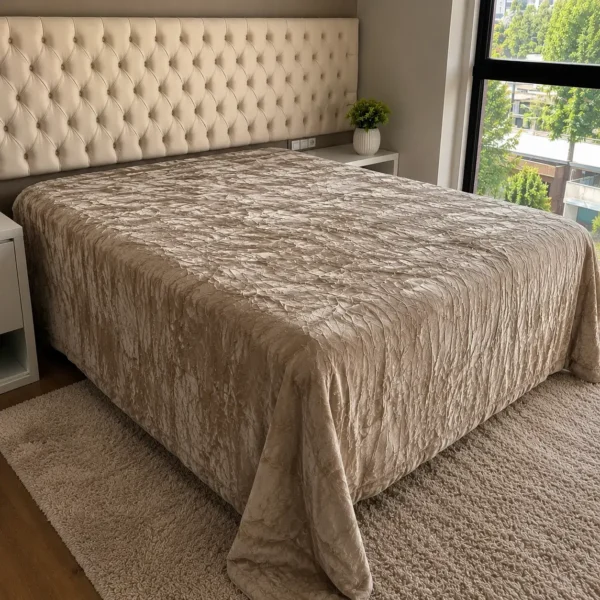 Coberdrom de Plush Queen Cinza Suave Luxo Cobertor Premium - 3