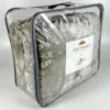 Coberdrom de Plush Queen Cinza Suave Luxo Cobertor Premium - 4