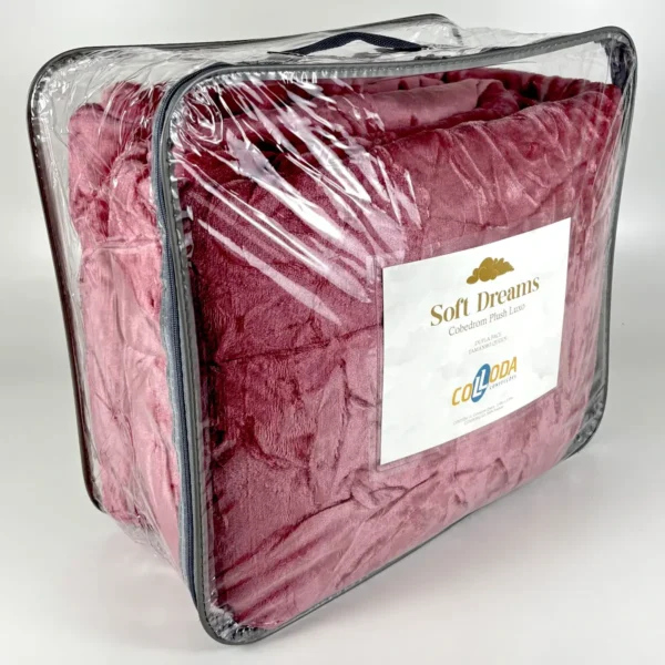 Coberdrom de Plush Queen Rosa Vintage Cobertor Luxo Premium - 4